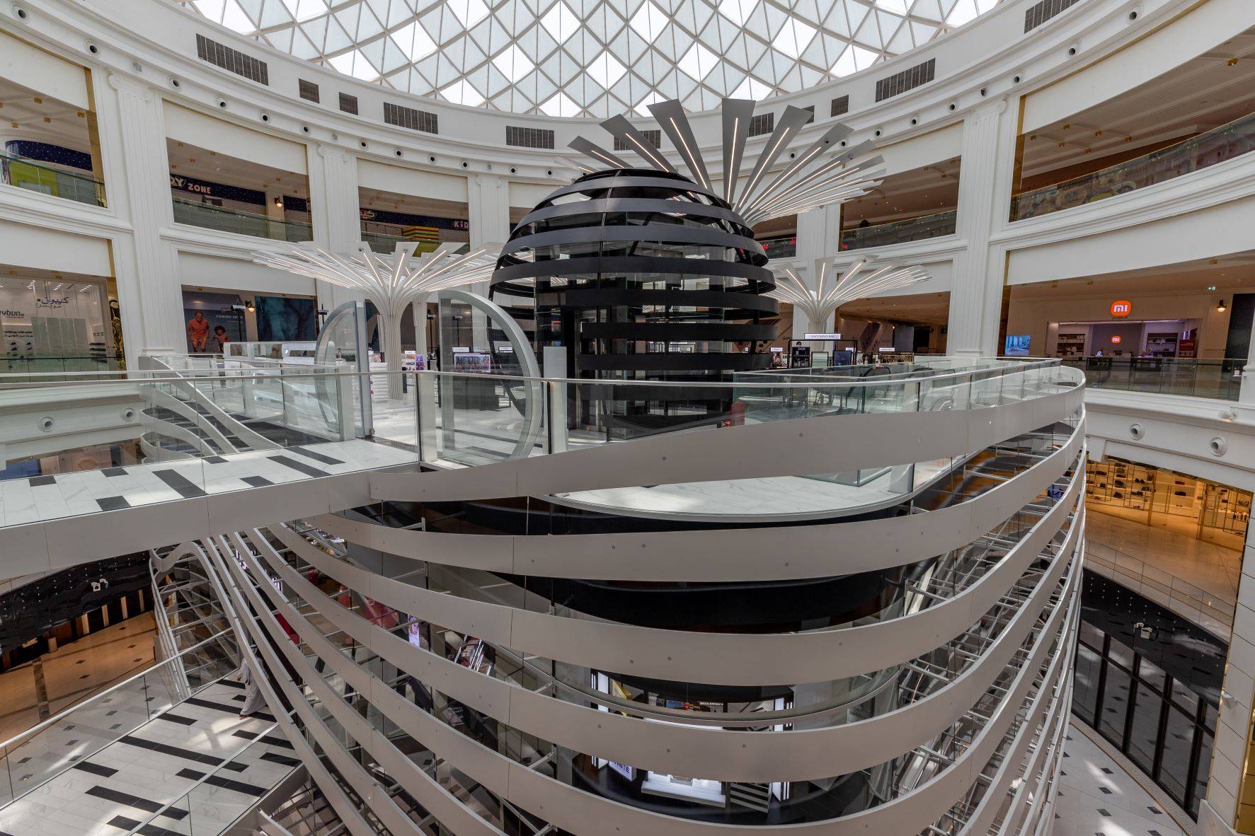 Place Vendome Mall in Lusail city, Qatar interior view at night